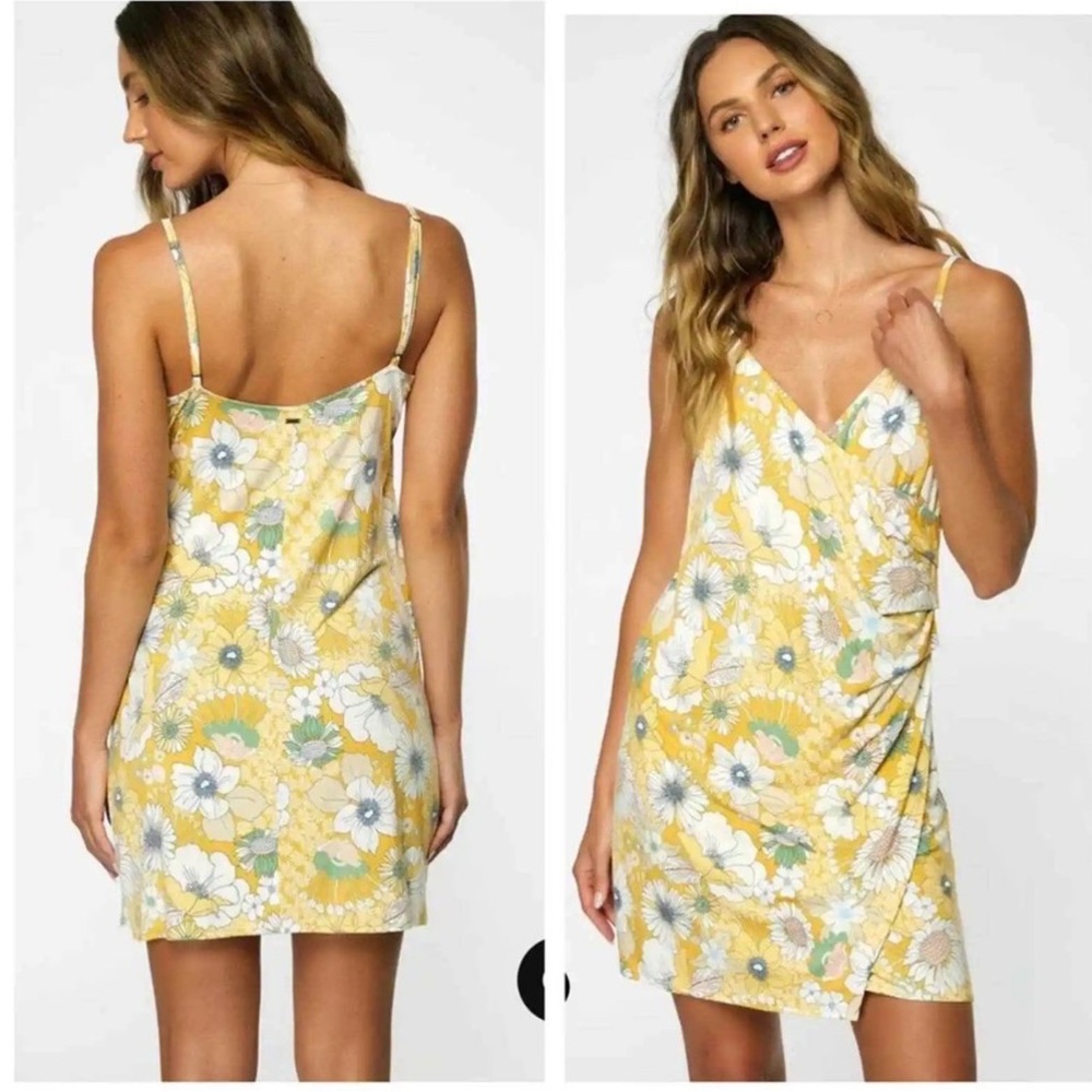 O'neill Floral Faux Wrap Dress